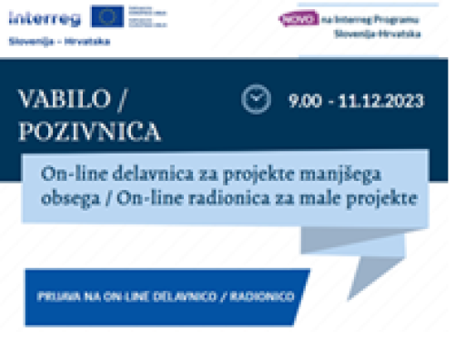 Informativna on-line radionica za potencijalne prijavitelje u okviru Otvorenog poziva za dostavu projektnih prijava za male projekte