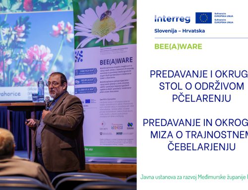Predavanje i okrugli stol o održivom pčelarenju / Predavanje in okrogla miza o trajnostnem čebelarjenju