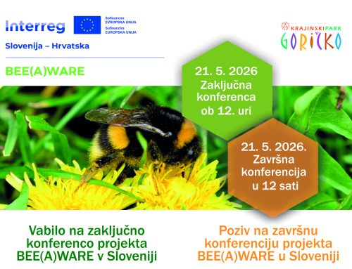 Vabilo na zaključno konferenco projekta BEE(A)WARE v Sloveniji / Poziv na završnu konferenciju projekta BEE(A)WARE u Sloveniji
